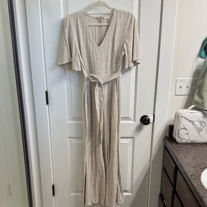 Roolee V-Neck Jumpsuit with Belt